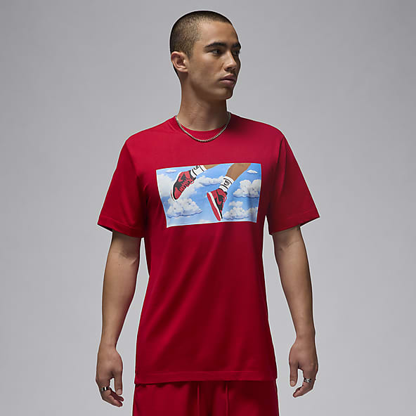 Black red nike shirt top